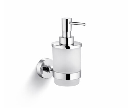 CLASSIC - Dispenser voor vloeibare zeep / mat glas / chroom