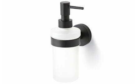 CLASSIC - Dispenser voor vloeibare zeep / mat glas / matzwart