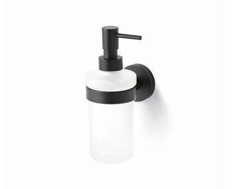 CLASSIC - Dispenser voor vloeibare zeep / mat glas / matzwart