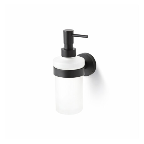 CLASSIC - Dispenser voor vloeibare zeep / mat glas / matzwart #1