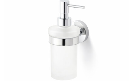 CLASSIC - Dispenser voor vloeibare zeep / mat glas / chroom