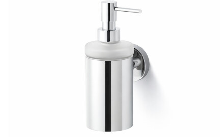 CLASSIC - Dispenser voor vloeibare zeep / metalen behuizing, mat glas / chroom