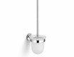 CLASSIC - Hangende toiletborstel / mat glas / chroom