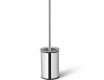 CLASSIC – Lage, vrijstaande wc-borstel / metalen houder, glazen binnenbeker / chroom