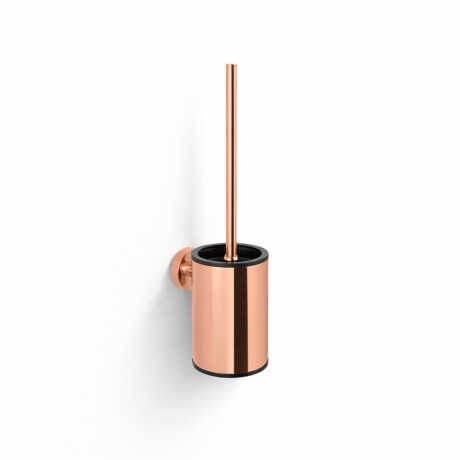 CLASSIC – Lage hangende wc-borstel / metalen houder, kunststof inzetstuk / roségoud glanzend #1