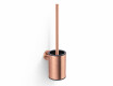 CLASSIC – Lage hangende wc-borstel / metalen houder, kunststof inzetstuk / roségoud geborsteld