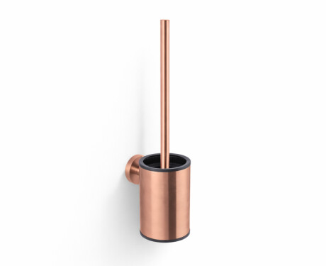 CLASSIC – Lage hangende wc-borstel / metalen houder, kunststof inzetstuk / roségoud geborsteld