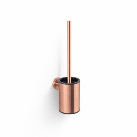 CLASSIC – Lage hangende wc-borstel / metalen houder, kunststof inzetstuk / roségoud geborsteld #1