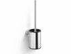 CLASSIC – Lage hangende toiletborstel / metalen houder, kunststof inzetstuk / chroom