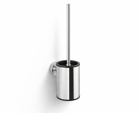 CLASSIC – Lage hangende toiletborstel / metalen houder, kunststof inzetstuk / chroom