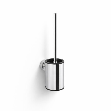CLASSIC – Lage hangende toiletborstel / metalen houder, kunststof inzetstuk / chroom #1