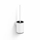 CLASSIC – Lage hangende wc-borstel / metalen houder, kunststof opzetstuk / matwit #1