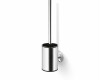 CLASSIC - Lage hangende toiletborstel / metalen houder, siliconen kop / chroom