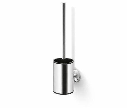 CLASSIC - Lage hangende toiletborstel / metalen houder, siliconen kop / chroom