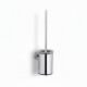 CLASSIC – Lage hangende wc-borstel / metalen houder, glazen opzetstuk / chroom #1