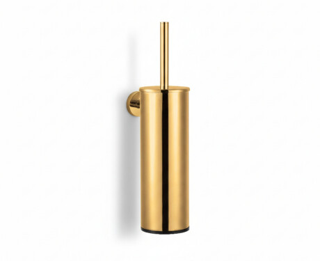 CLASSIC – Hoge hangende toiletborstel / metalen houder, kunststof opzetstuk / goudglans