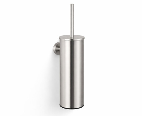 CLASSIC – Hoge hangende toiletborstel / metalen houder, kunststof opzetstuk / geborsteld staal