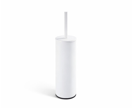 CLASSIC – Hoge, vrijstaande toiletborstel / metalen houder, kunststof opzetstuk / matwit