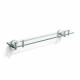CLASSIC-Plank 60 voor onder de spiegel / chroom, helder glas #1