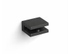 CLASSIC - Beugel/klem voor glazen planken 07.80160/50/40/30 - 2 stuks / matzwart