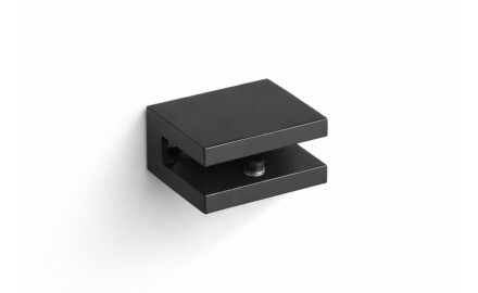 CLASSIC - Beugel/klem voor glazen planken 07.80160/50/40/30 - 2 stuks / matzwart