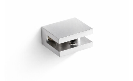 CLASSIC - Beugel/klem voor glazen planken 07.80160/50/40/30 - 2 stuks / chroom