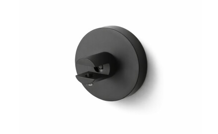 CLASSIC - Beugel met rozet voor glazen planken 07.80160/50/40/30 - 2 stuks / matzwart