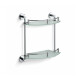 CLASSIC - Halfronde dubbele plank / chroom, mat glas #1