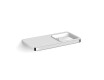 NEXT - Enkelvoudige houder met plank / * glas apart te bestellen / chroom