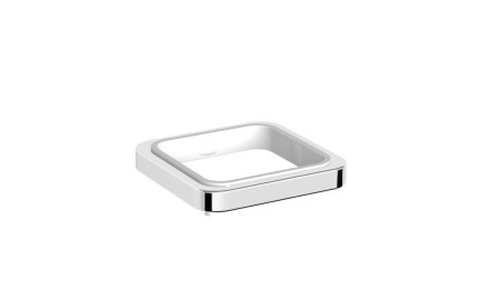 NEXT - Enkele wandhouder, voor op het werkblad / * glas apart te bestellen / chroom