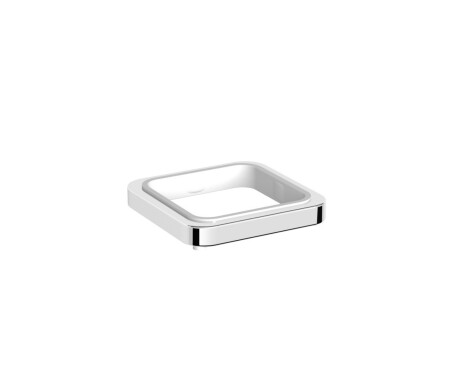 NEXT - Enkele wandhouder, voor op het werkblad / * glas apart te bestellen / chroom