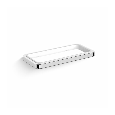 NEXT - Dubbele wandbevestiging, voor op het werkblad / * glas apart te bestellen / chroom #1