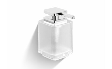 NEXT - Dispenser voor vloeibare zeep, zonder houder / chroom, mat glas