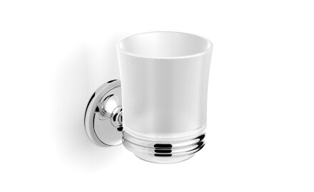 MONACO - Handgreep met beker / chroom, mat glas