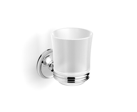 MONACO - Handgreep met beker / chroom, mat glas
