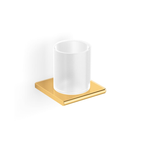 MILANO - Handgreep met beker / glanzend goud, mat glas #1
