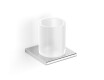 MILANO - Handgreep met beker / chroom, mat glas