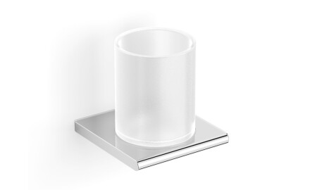 MILANO - Handgreep met beker / chroom, mat glas