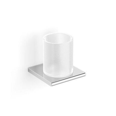 MILANO - Handgreep met beker / chroom, mat glas #1