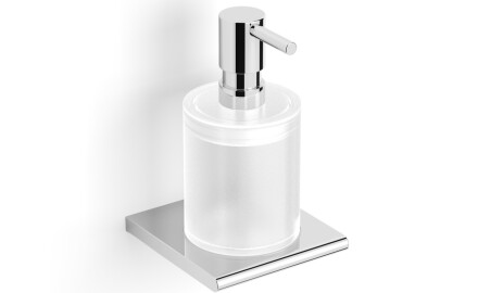 MILANO - Dispenser voor vloeibare zeep / chroom, mat glas