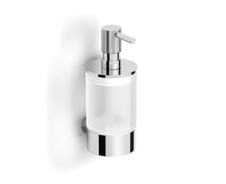 MEGAN - Dispenser voor vloeibare zeep / chroom, mat glas