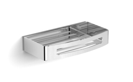 Mand 22x12x4 / Lift & Clean™-bevestiging / gepolijst staal