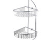 Dubbele hoekmand / chroom