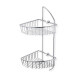Dubbele hoekmand / chroom #1