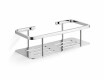 Mand - badkamerplank 25x11x7 / gepolijst staal