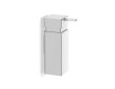 Vloeibare zeepdispenser 0,25 l / vierkant / chroom