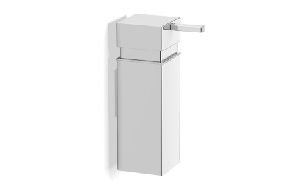 Vloeibare zeepdispenser 0,25 l / vierkant / chroom