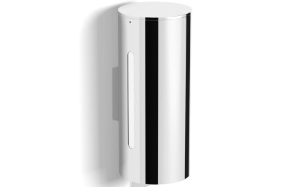 Vloeibare zeepdispenser 0,5 l / onderaan geplaatste doseermechanisme / chroom