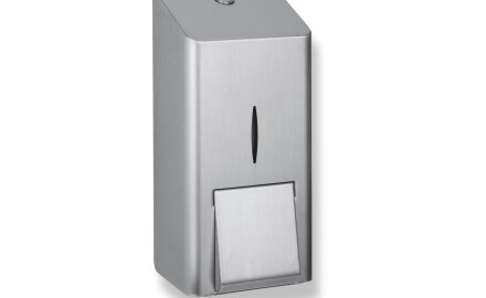 Vloeibare zeepdispenser 0,8 l, serie R10 / geborsteld staal