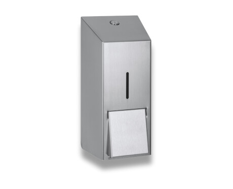 Vloeibare zeepdispenser 0,8 l, serie R1 / geborsteld staal